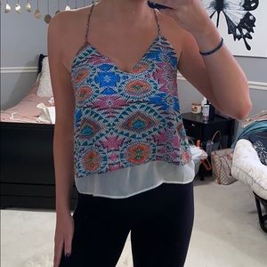 Lovers + Friends colorful top